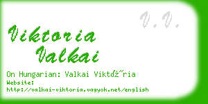 viktoria valkai business card